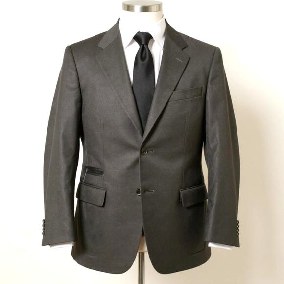 Ermenegildo Zegna Soft Sport Coat Mens 46 L Navy Blue Cashmere Wool Jacket